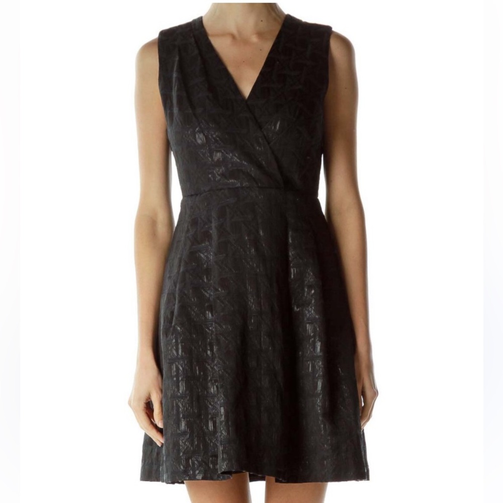 Kirna Zabete for Target black jacquard a-line dress, size 8